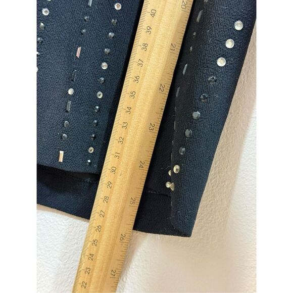 NWT Trina Turk Celebration Beaded Drawstring Black Jumpsuit Romper Women's 0 - Picture 16 of 16